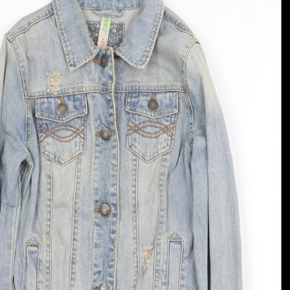 Womens UK Size 8 Denim & Co. Blue Jacket