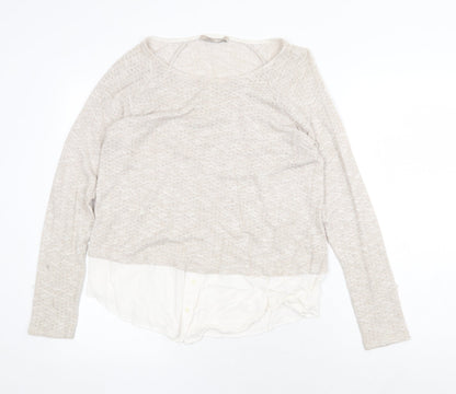 Womens UK Size 12 Marks and Spencer Beige Pullover Jumper