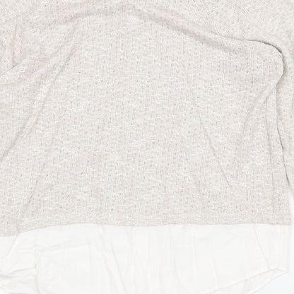 Womens UK Size 12 Marks and Spencer Beige Pullover Jumper