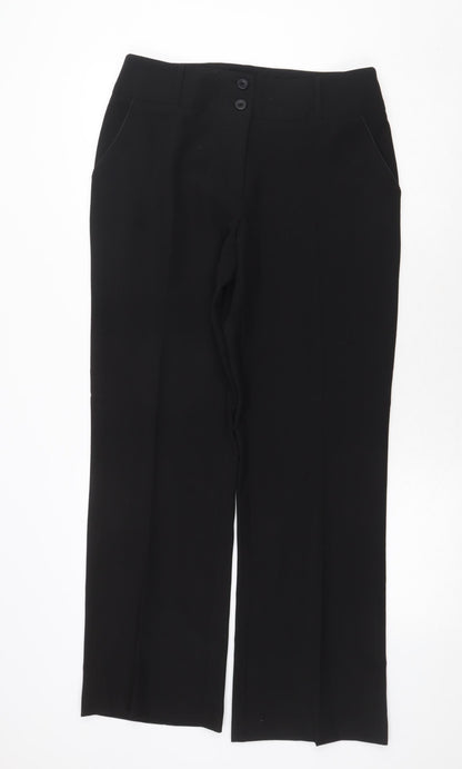 Womens UK Size 12 Intuition Regular Fit  Black Trousers