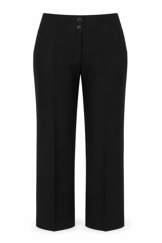 Womens UK Size 12 Intuition Regular Fit  Black Trousers