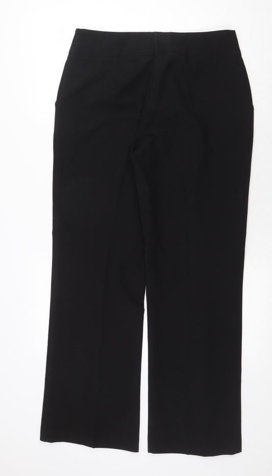 Womens UK Size 12 Intuition Regular Fit  Black Trousers