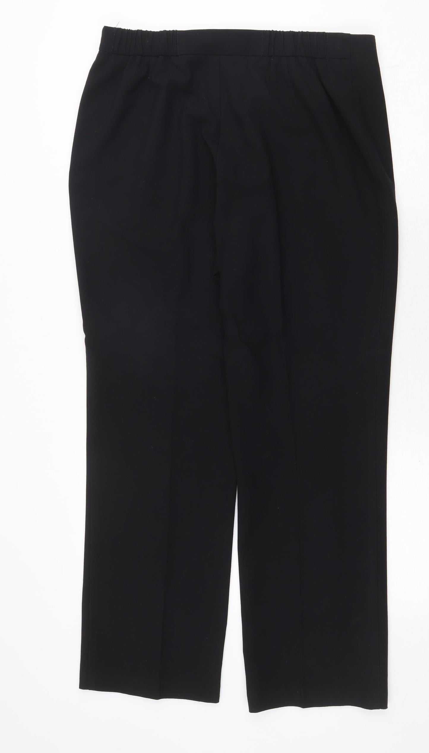Womens UK Size 14 Marks and Spencer Regular Fit  Black Trousers