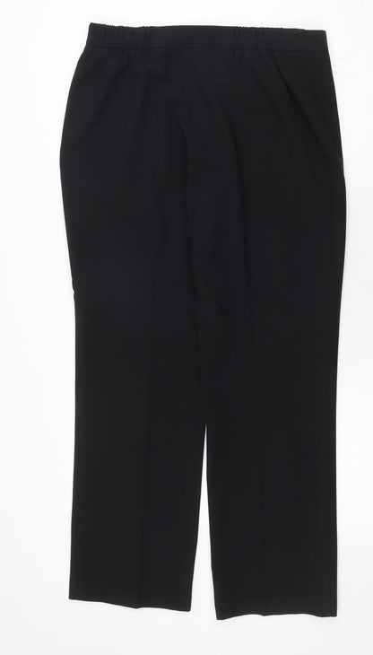 Womens UK Size 14 Marks and Spencer Regular Fit  Black Trousers