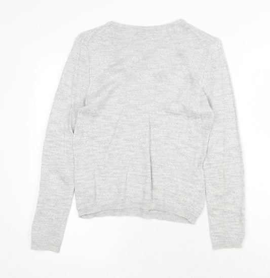Womens UK Size S Zara Grey Pullover Jumper