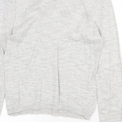 Womens UK Size S Zara Grey Pullover Jumper