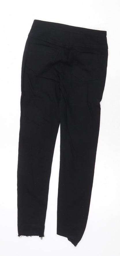 Denim & Co. Womens Black Cotton Skinny Jeans Size 6 Regular Zip