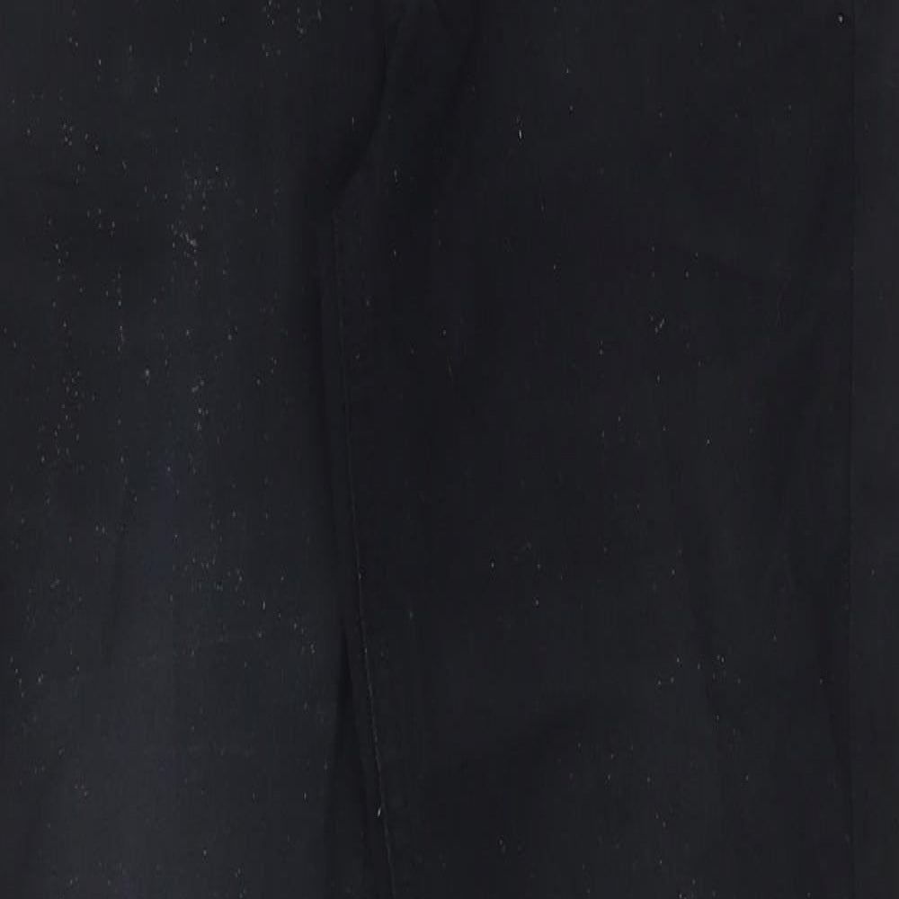 Denim & Co. Womens Black Cotton Skinny Jeans Size 6 Regular Zip