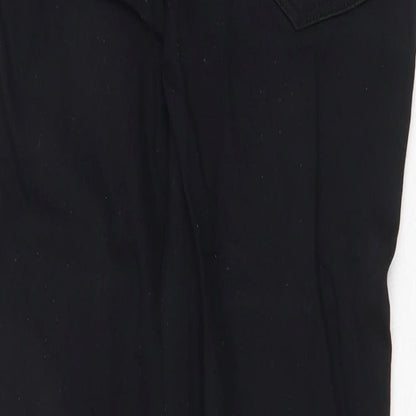 Denim & Co. Womens Black Cotton Skinny Jeans Size 6 Regular Zip