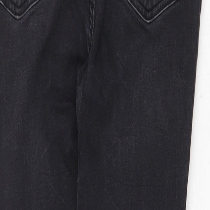 FOREVER 21 Womens Grey Cotton Skinny Jeans Size 10 Regular Zip