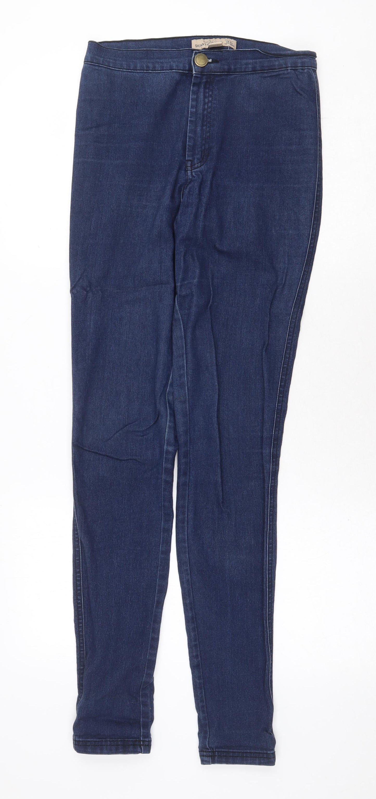 Womens UK Size 8 Amisu Regular Fit Skinny Blue Jeans