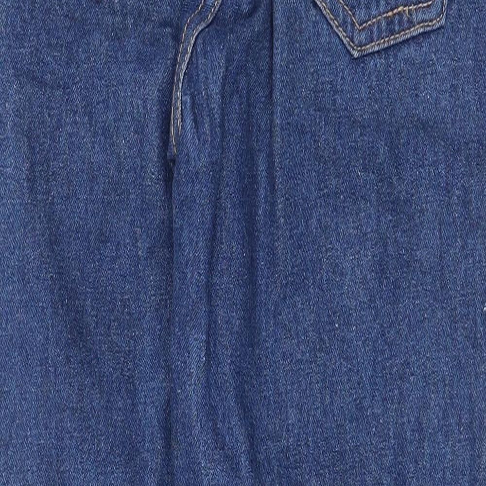 Womens UK Size 6 The Rockn Rev Regular Fit Straight Blue Jeans