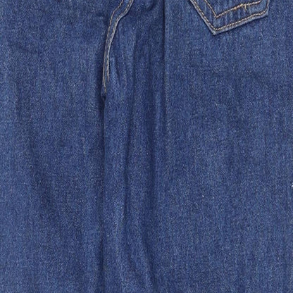 Womens UK Size 6 The Rockn Rev Regular Fit Straight Blue Jeans
