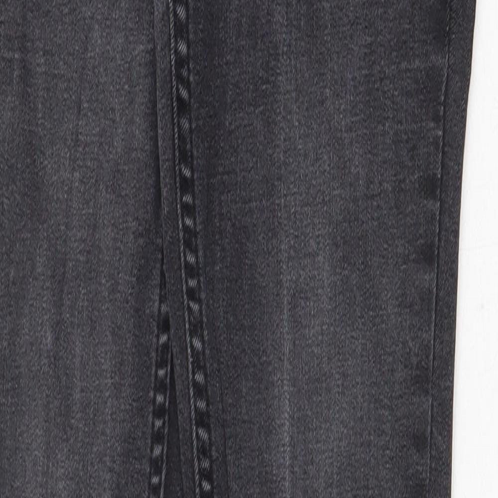 New Look Womens Grey Cotton Skinny Jeans Size 6 Regular Zip