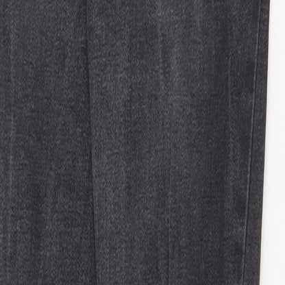 New Look Womens Grey Cotton Skinny Jeans Size 6 Regular Zip