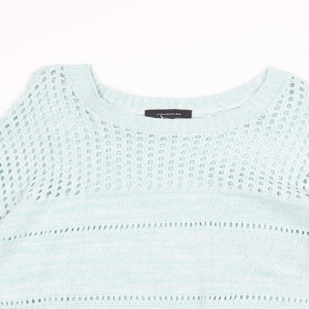 Womens UK Size M Atmosphere Green Pullover Jumper
