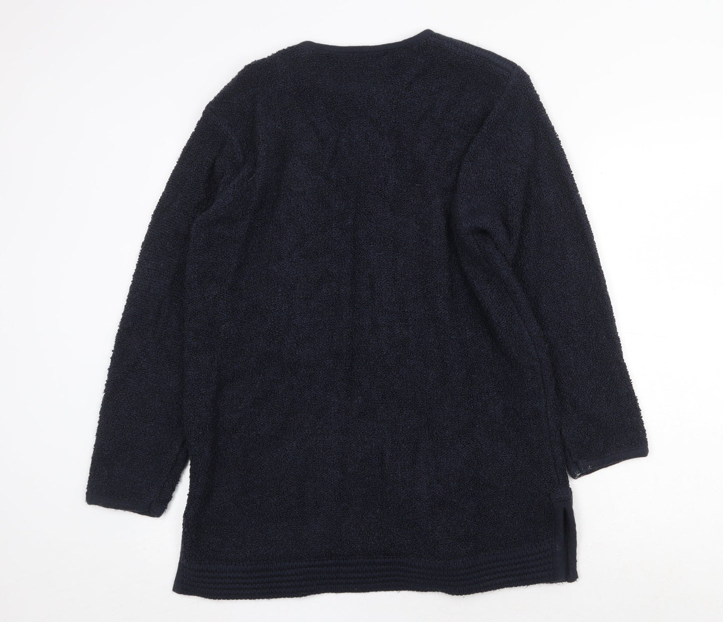 First Avenue Womens Blue Jacket Coatigan Size 14 Button