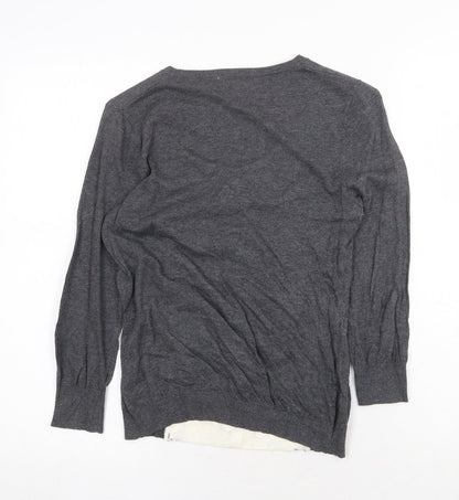Womens UK Size 8 NEXT Grey Pullover Jumper