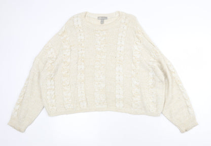 Womens UK Size 8 ASOS Beige Pullover Jumper