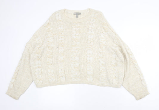 Womens UK Size 8 ASOS Beige Pullover Jumper