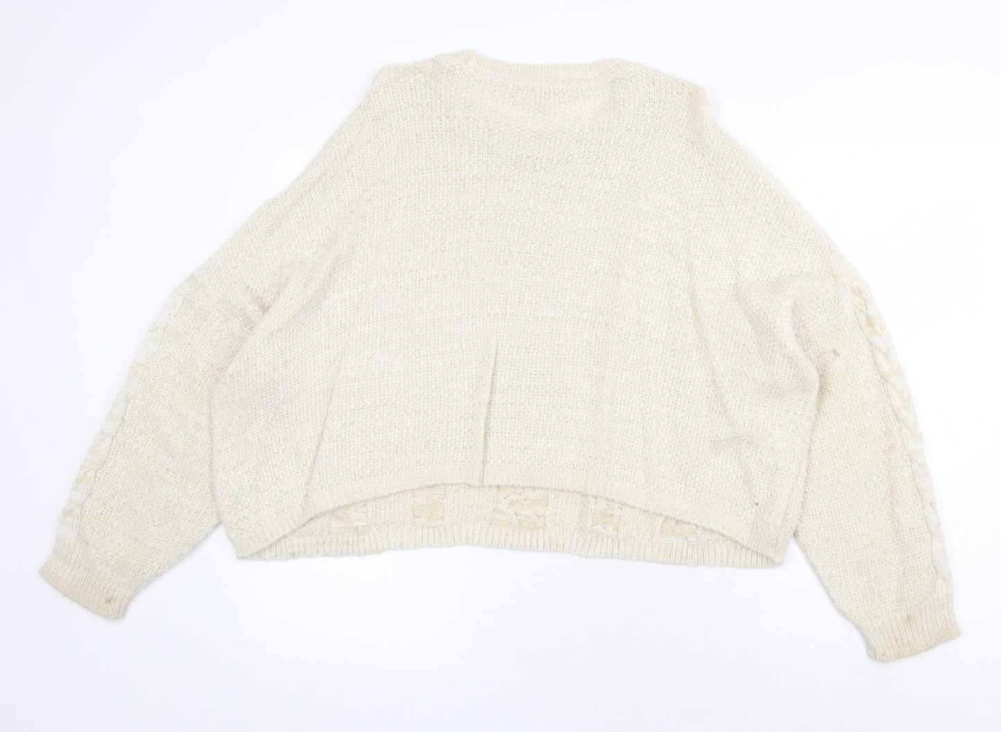 Womens UK Size 8 ASOS Beige Pullover Jumper