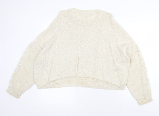 Womens UK Size 8 ASOS Beige Pullover Jumper