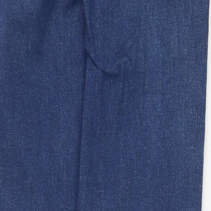 Topshop Womens Blue Cotton Skinny Jeans Size 26 in Regular Zip