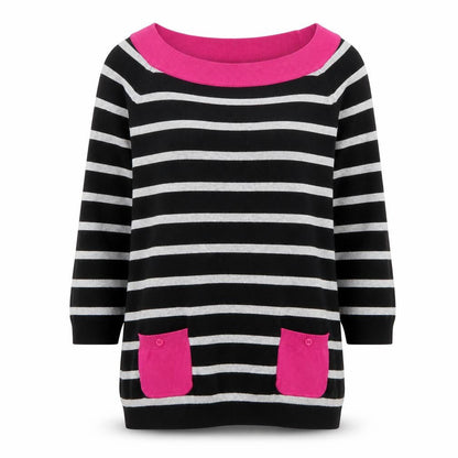 Womens UK Size 12 M&Co Black Pullover Jumper