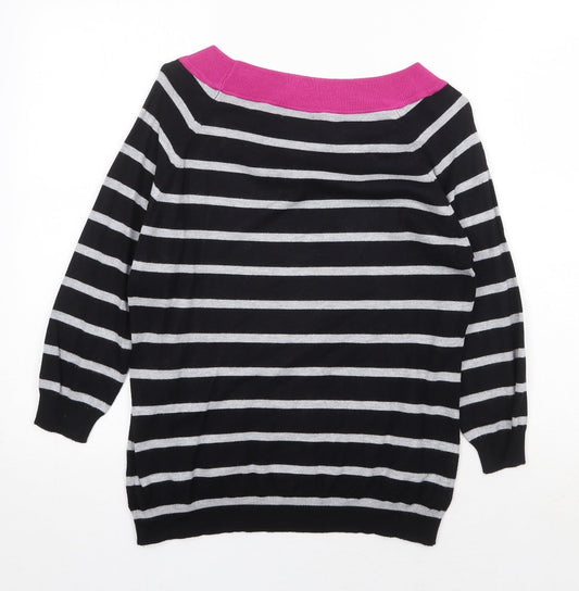 Womens UK Size 12 M&Co Black Pullover Jumper