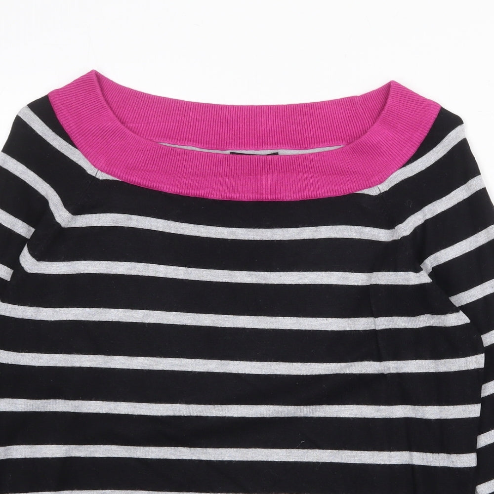 Womens UK Size 12 M&Co Black Pullover Jumper