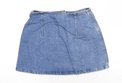 Womens UK Size 26 in Topshop Mini Denim Skirt