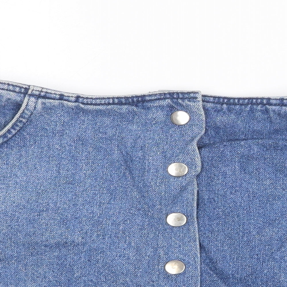 Womens UK Size 26 in Topshop Mini Denim Skirt