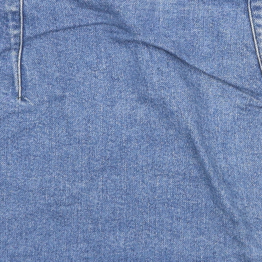 Womens UK Size 26 in Topshop Mini Denim Skirt