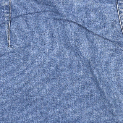 Womens UK Size 26 in Topshop Mini Denim Skirt