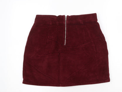 Womens UK Size 28 in Topshop A-Line Corduroy Skirt