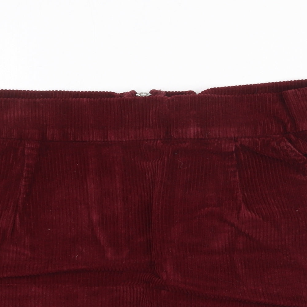 Womens UK Size 28 in Topshop A-Line Corduroy Skirt