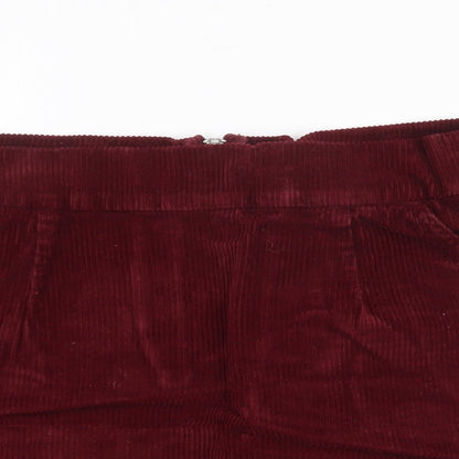 Womens UK Size 28 in Topshop A-Line Corduroy Skirt