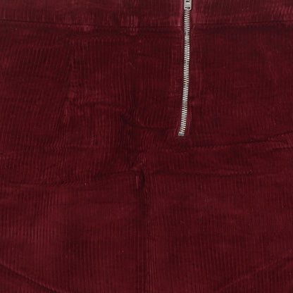 Womens UK Size 28 in Topshop A-Line Corduroy Skirt