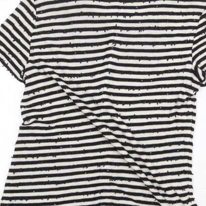 Womens UK Size L Talbots Black Basic T-Shirt