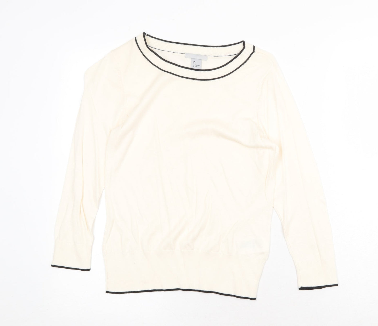 Womens UK Size S H&M Beige Pullover Jumper