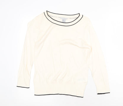 Womens UK Size S H&M Beige Pullover Jumper