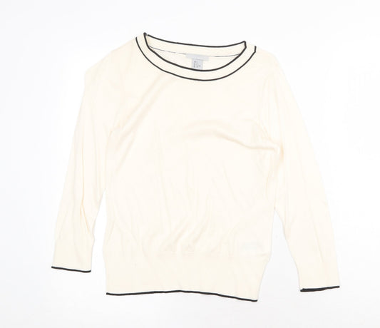 Womens UK Size S H&M Beige Pullover Jumper