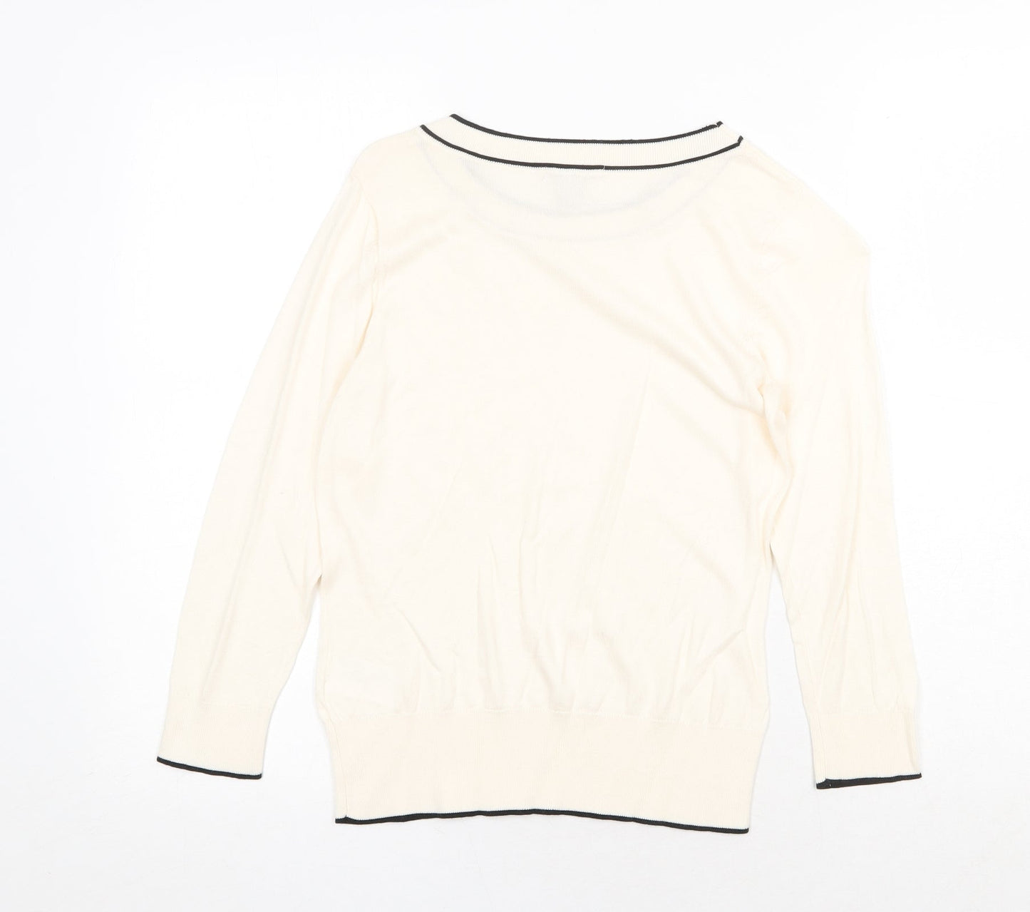 Womens UK Size S H&M Beige Pullover Jumper