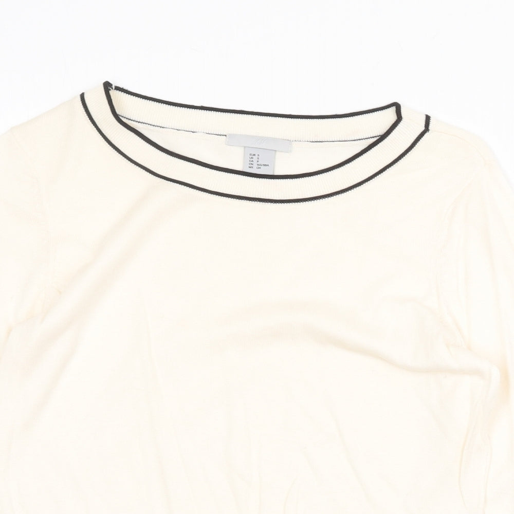 Womens UK Size S H&M Beige Pullover Jumper