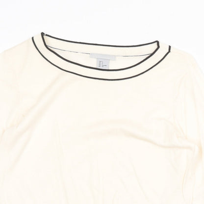 Womens UK Size S H&M Beige Pullover Jumper