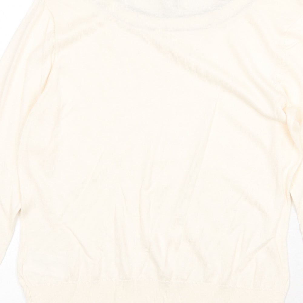 Womens UK Size S H&M Beige Pullover Jumper