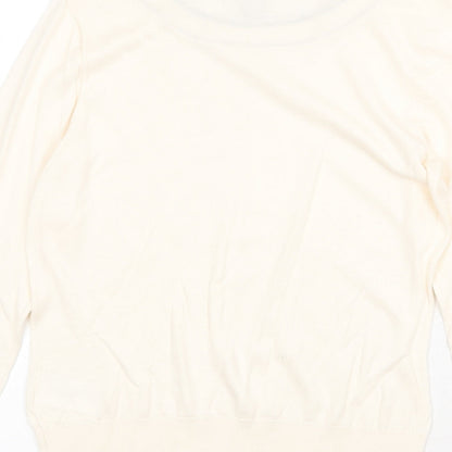 Womens UK Size S H&M Beige Pullover Jumper