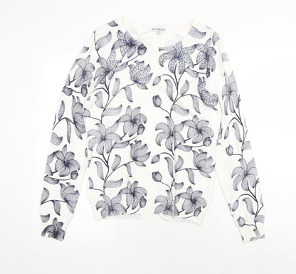 Womens UK Size S Annabelle White Pullover Jumper