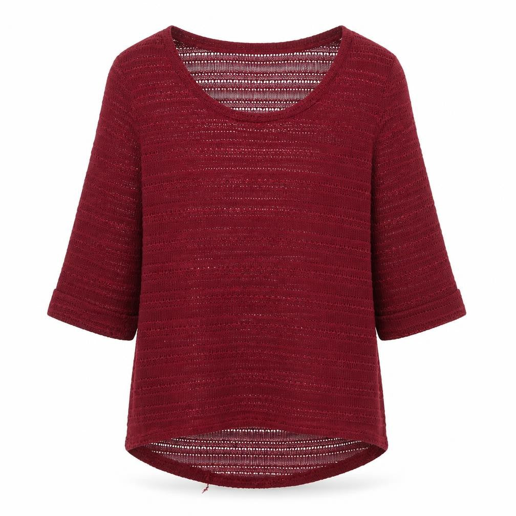 Womens UK Size M Cameo Rose Red Pullover Jumper