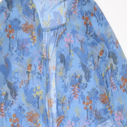 Womens UK Size 10 NEXT Blue Kimono Blouse